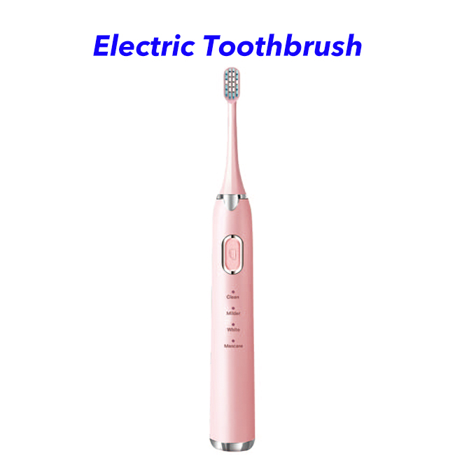 2021 Waterproof Wireless Rechargeable Teeth Whitening Sonic Electric Toothbrush (pink)