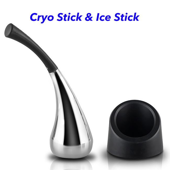 Stainless Steel Facial Beauty Cryo Stick with Cooling Gel for Facial Massager