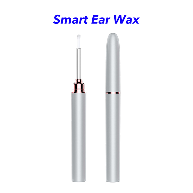 Wifi Rechargeable Electric Endoscope Otoscope Ear Wax Removal Tool with Camera(Silver)