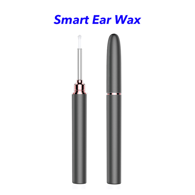 Wifi Rechargeable Electric Endoscope Otoscope Ear Wax Removal Tool with Camera(Black)