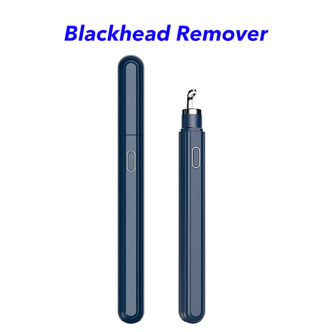 Pimple Popper Tool Comedones Blackhead Extractor Tool Pore Cleaner with Ultra HD Camera and Lights Visible Blackhead Remover(blue)