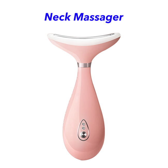High Frequency Electric Face and Neck Lifting Massager Smart Mini Neck Massager(Pink)
