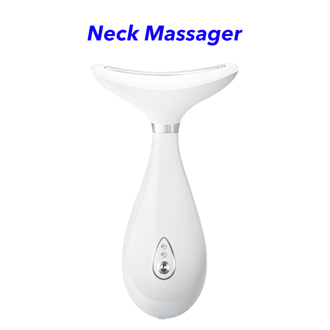 High Frequency Electric Face and Neck Lifting Massager Smart Mini Neck Massager(White)