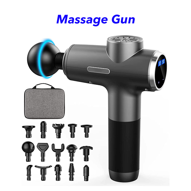 30 Speed Powerful Deep Tissue Muscle Massage Gun with LCD Screen