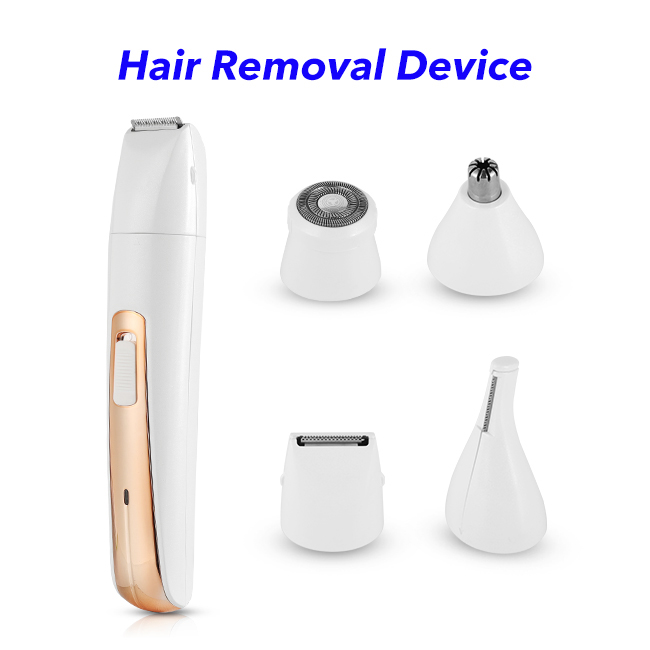 4 in 1 Cordless Hair Remover Portable Trimmer Rechargeable for Lady Hair Shaving