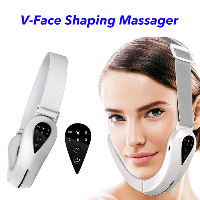 Face Firming Machine Beauty Device  Skin Lifting Machine Electric V-Face Shaping Massager(White)
