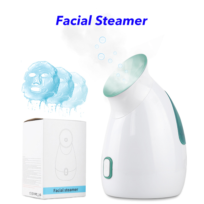 New Nano Ionic Face Steamer Milk Fruit Vegetable Essential Oil Can Be Use Steamer SPA Face Humidifier Sprayer(Green)