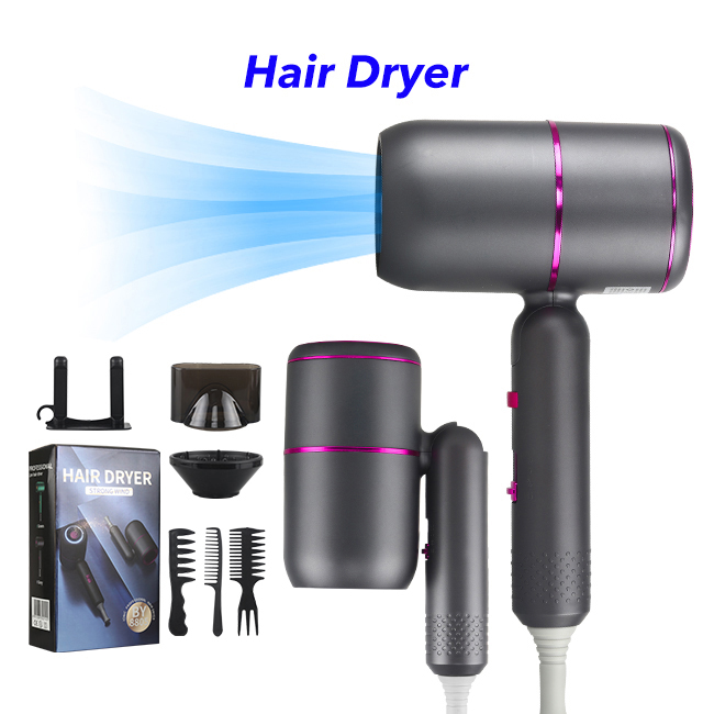 Foldable Hot Hair Dryer Lightweight New Hair Dryer Professional Hair Blow Dryer