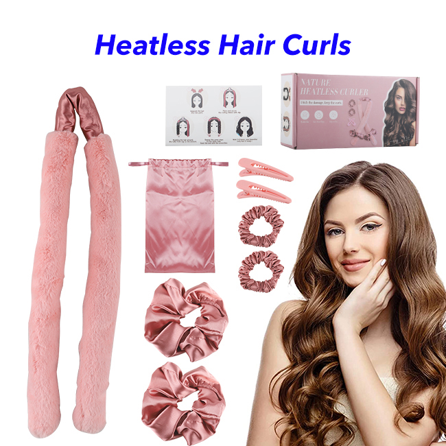 Upgraded Hair Rollers Mulberry Silk Heatless Hair Curler Set Silk Curls Headband for Sleeping