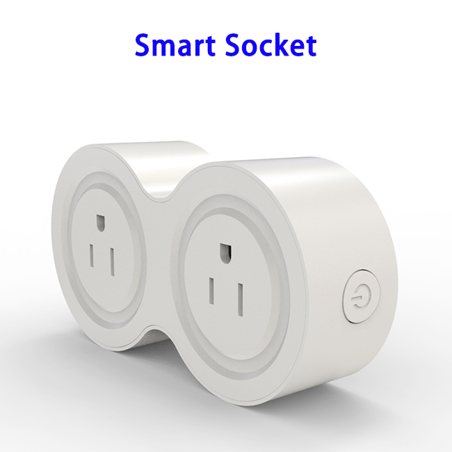 CE RoHS FCC UL Approved 2 in 1 Mini Smart Plug WiFi Socket with Power Timer Function