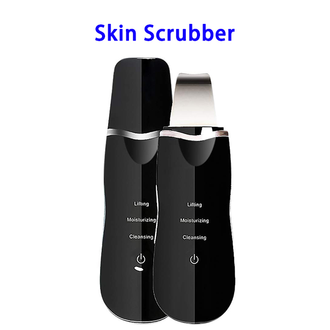 New Trending Products Ultrasonic Skin Scrubber Scraper and Gentle Peel Device(Black)