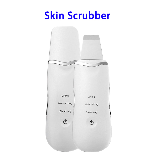 New Trending Products Ultrasonic Skin Scrubber Scraper and Gentle Peel Device(White)