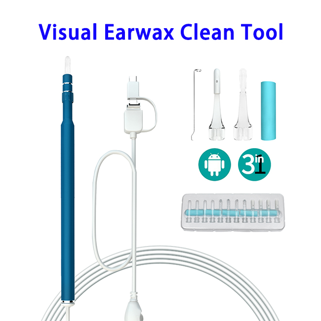 3 In 1 USB Ear Digital Endoscope Earwax Cleansing Tool with 6 LEDs (Color 2)