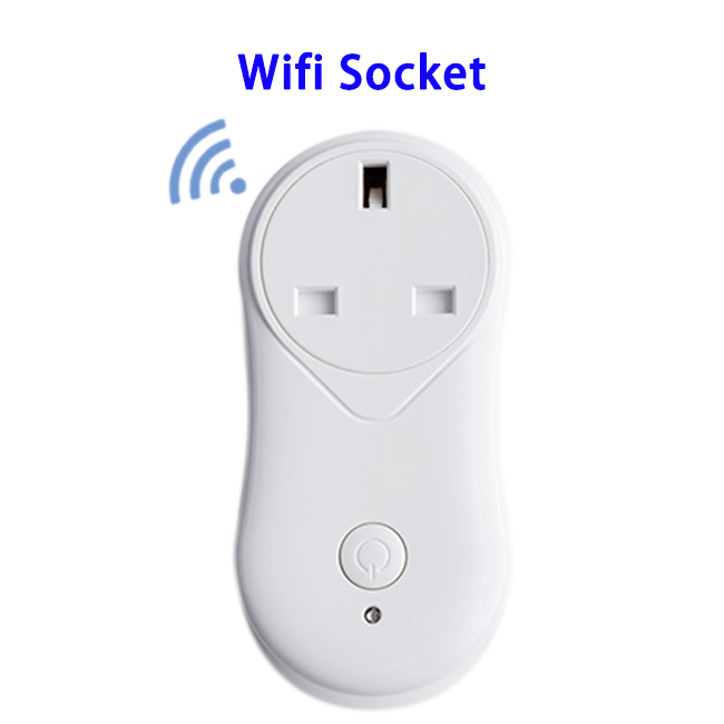 CE RoHS FCC Approved Remotely Control Mini WiFi Plug Smart Socket with USB Port (UK Plug)