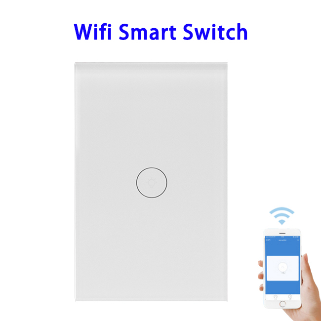 FCC ROHS Approved Wifi Smart Switch Compatible With Alexa and Google Home (One Control)