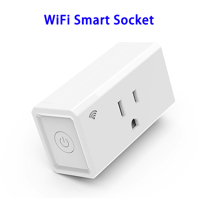 CE RoHS FCC Approved Remotely Control Mini WiFi Plug Smart Socket