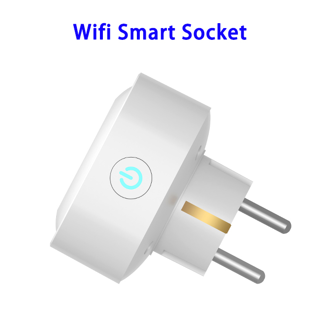 CE ROHS Approved Mini Smart Wifi Plug Enabled Smart Socket (EU Plug)