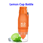 New Arrivals Amazon Hot Sell Food Grade Quality Juice Infuser H2O Lemon Drinking Water Bottles (Orange)