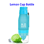 New Arrivals Amazon Hot Sell Food Grade Quality Juice Infuser H2O Lemon Drinking Water Bottles (Blue)
