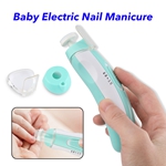 Safety Baby Electric Nail File Trim Polish Grooming Kit for Infant Toddler Kids Baby Electric Nail Manicure(Blue)