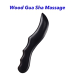 Wood Gua Sha Massage Tool EbonyTherapy Massager Lymphatic Drainage Massager Grip Scraping Board for Body Shaping Muscle