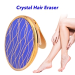 Magic Crystal Nano Glass Hair Remover Painless Arms Body Crystal Hair Eraser(Yellow)