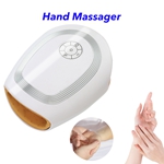 Electric Heat and Air Compression Hand Massager Cordless Hand Finger Massage Machine for Arthritis and Finger Numbness Pain Relief (White)