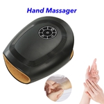 Electric Heat and Air Compression Hand Massager Cordless Hand Finger Massage Machine for Arthritis and Finger Numbness Pain Relief (Black)
