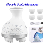 Scalp Electric Head Massager Scalp Head Massager Machine Head Massage Scalp(White)