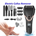 Rechargeable Foot Scrubber Electric Callus Remover Shaver Foot File for Feet Cracked Heels and Dead Skin (Black)