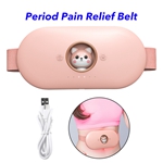 Portable Electric Menstrual Pad Massager Period Pain Relief Device Fast Heating Belly Wrap Belt