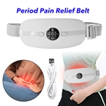 USB Heating Pads Menstrual Cramps Menstrual Heating Pad Period Pain Relief Wrap Belt(White)