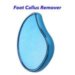 Foot Care Pedicure Tools Nano Glass Foot File Foot Scrubber Callus Remover for Feet (Light Blue)