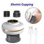 Vacuum Cupping Therapy Machine Electric Silicone Suction Cupping Therapy Massage(White)