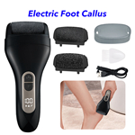 Foot Scrubber Electric Callus Remover Shaver Pedicure Tools Set Foot File for Feet (Black)