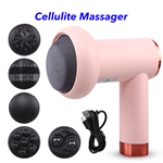 5 in 1 Professional Body Sculpting Massager Machine Cordless Electric Body Massager Handheld Cellulite Massager (Pink)