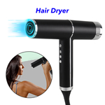 Portable Hair Blow Dryer 1800W High-Speed Brushless Motor Hair Dryer with Diffuser for Salon ( Black)
