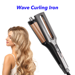New Adjustable Curl Size Deep Hair Curler Waver Curling Iron Wand 3  Barrel Hair Curling Iron For Beachy Waves