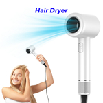 Salon Fast Drying 110,000RPM High-speed Negative ionic Hair Blow Dryer Professional Ionic Hair Dryer（White)