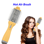 1000W One-Step Hair Dryer And Styler Portable 4 In 1 Hot Air Brush Multifunctional Hair Dryer Brush(Yellow)