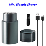 Portable Metal Hair Remover Electric Razor Painless Mini Shaver for Men (Grey)
