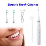 3 in 1 Multifunctional Waterproof Cordless Electric Toothbrush High Frequency Vibration Electric Teeth Cleaner with Dental Mirror (White)