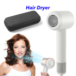 Professional Light Weight Hair Blow Dryer New One Step Portable Negative Ion Hair Dryer(White)