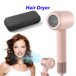 Professional Light Weight Hair Blow Dryer New One Step Portable Negative Ion Hair Dryer(Pink)