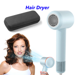 Professional Light Weight Hair Blow Dryer New One Step Portable Negative Ion Hair Dryer(Blue)