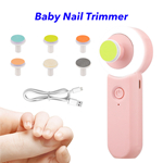 New Arrival Nail file Electric Nail Trimmer Automatic Baby Nail Clippers(Pink)