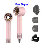 Powerful Fast Drying 110000rpm Ionic Hair Dryer Blow Dryer Fast Dry Low Noise Blow Dryer(Pink)
