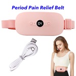 Women Period Menstrual Pain Cramp Relief Aid Belt Heating Pad with LCD Display