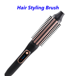 Portable Curling Iron Comb Volumizing Heated Styler Curling Wands Professional Ionic Hair Curler Hot Brush