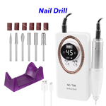 High Speed Portable Nail Drill Professional 45000 RPM Rechargeable Electric Nail File Machine